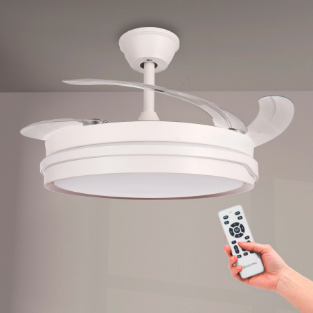 Ventilador de techo LED White Alan Ø106 cm - DSC  CCT