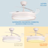 Ventilador de techo LED White Alan Ø106 cm - DSC  CCT