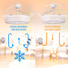 Ventilador de techo LED White Alan Ø106 cm - DSC  CCT