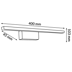 Aplique de pared Led Mirror 6W  4000K
