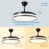 Ventilador de techo LED Black Cami Ø107 cm - DSC  CCT
