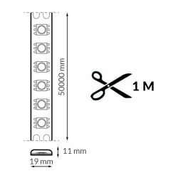 Tira de Led 220Vac Smd Max 14W/m- 50 Metros  4500K