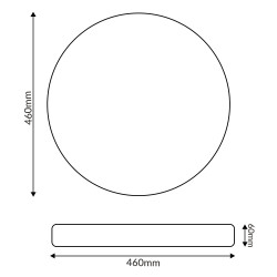 Plafon LED Circular Boni 48W  6500K