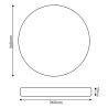 Plafon LED Circular Boni 36W  4000K