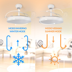 Ventilador de techo LED White Otah Star Ø107 cm - DSC  CCT