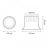 Downlight LED White Luxtar 15W - DSC  3000K