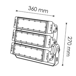 Foco Modular LED Premium 150W  5000K