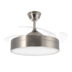 Ventilador de techo LED Messe Níquel ø107 Cm  CCT