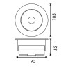Foco Downlight LED orientable CobFix 15W - DSC  3000K