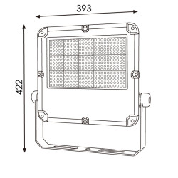 Foco proyector LED Slim Series 300W - DSC  4000K