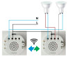 Interruptor Táctil Doble con WIFI - DSC  Blanco
