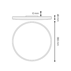 Plafon LED Circular Sense 40W  4500K