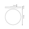 Plafon LED Circular Sense 40W  4500K