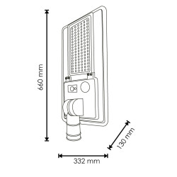 Farola Solar Led Solights Para Alumbrado Público 2600 Lm  4000K