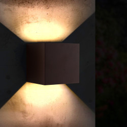 Aplique de Pared LED Rust Cube 12W IP54  CCT