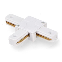 Conector tipo T para carril Monofásico  Negro