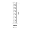 Tira de LED 24V SMD Half IP20 (5mm de ancho) 9W/m - 5 Metros  3000K