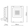Foco proyector LED SMD Pro 150W 110Lm/W - DSC  6000K