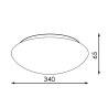 Plafon LED Circular Ice 24W  6500K