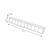 Foco LED Lineal Viena 40W (UGR 17) - DSC  3000K