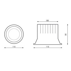 Downlight LED Luxtar 15W - DSC  4500K