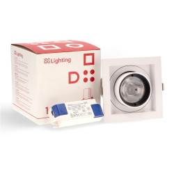 Foco LED orientable Tube Square 12W - DSC  3000K