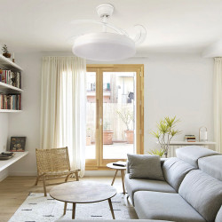 Ventilador de techo LED White Otah Ø107 cm  CCT