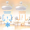 Ventilador de techo LED White Otah Ø107 cm  CCT