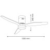 Ventilador de techo LED Níquel Energy  CCT