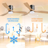 Ventilador de techo LED Níquel Energy  CCT