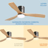Ventilador de techo LED Níquel Energy  CCT