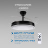 Ventilador de techo LED Black Olga Ø107 cm  CCT