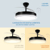Ventilador de techo LED Black Olga Ø107 cm  CCT