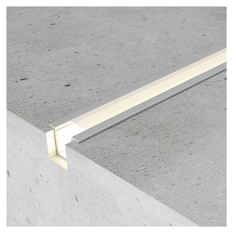 Perfil de aluminio Yoret - 2 metros  Aluminio