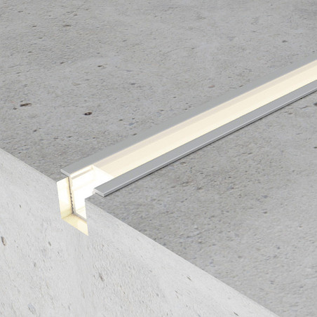 Perfil de aluminio Yoret - 2 metros  Aluminio