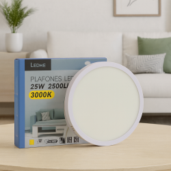Panel de Superficie Serie Slim Circular 25W  3000K