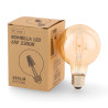 Bombilla LED Filamento E27 G80 6W Ámbar  2300K