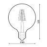 Bombilla LED Filamento E27 G80 6W Ámbar  2300K