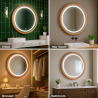 Espejo para Baño LED 15W Wood Round CCT  CCT