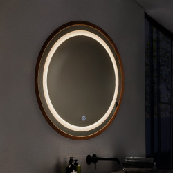 Espejo para Baño LED 15W Wood Round CCT  CCT