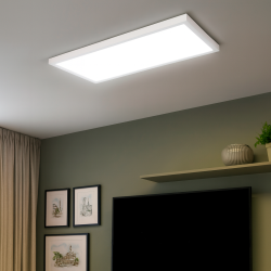 Panel Led de superficie Rectangular Serie Home 120X30 Cm 40W  CCT