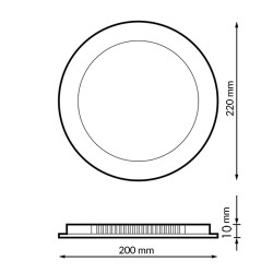 Panel LED Circular Serie Pro 20W CCT  CCT