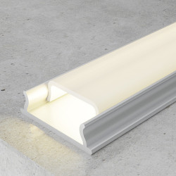 Perfil de aluminio flexible - 2 metros  Aluminio