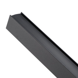 Carril magnético Serie 16mm - 2 metros  Negro
