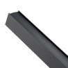 Carril magnético Serie 16mm - 2 metros  Negro