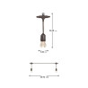 Guirnalda Led Solar 3W de 12 casquillos E27 Exterior IP65 - DSC  RGB+WW