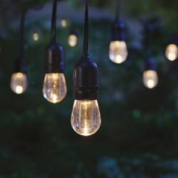 Guirnalda Led Solar 3W de 12 casquillos E27 Exterior IP65 - DSC  RGB+WW