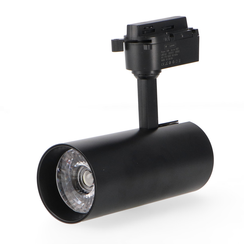 Foco LED para carril Black Aras 30W Monofásico CCT No Flicker  CCT