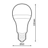 Bombilla LED E27 A60 10W  4500K