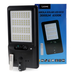Farola Solar LED para Alumbrado Público 3000 Lm con Sensor  6500K